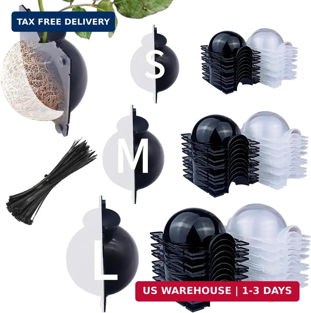 10 PCS Air Layering Propagation Kit -Thicker Version with Reusable Half Transpar