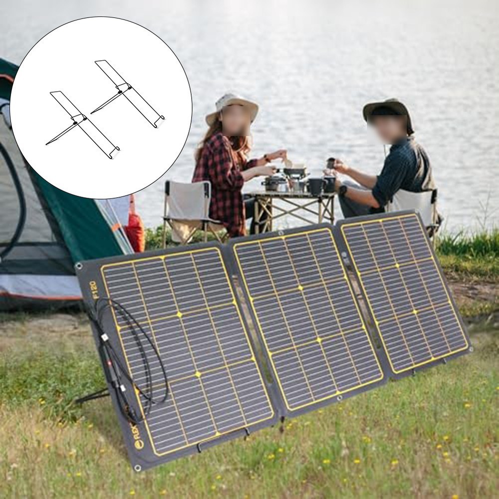 Solar Panel Brackets 2PCS Foldable Adjustable Mount for Various Module Types