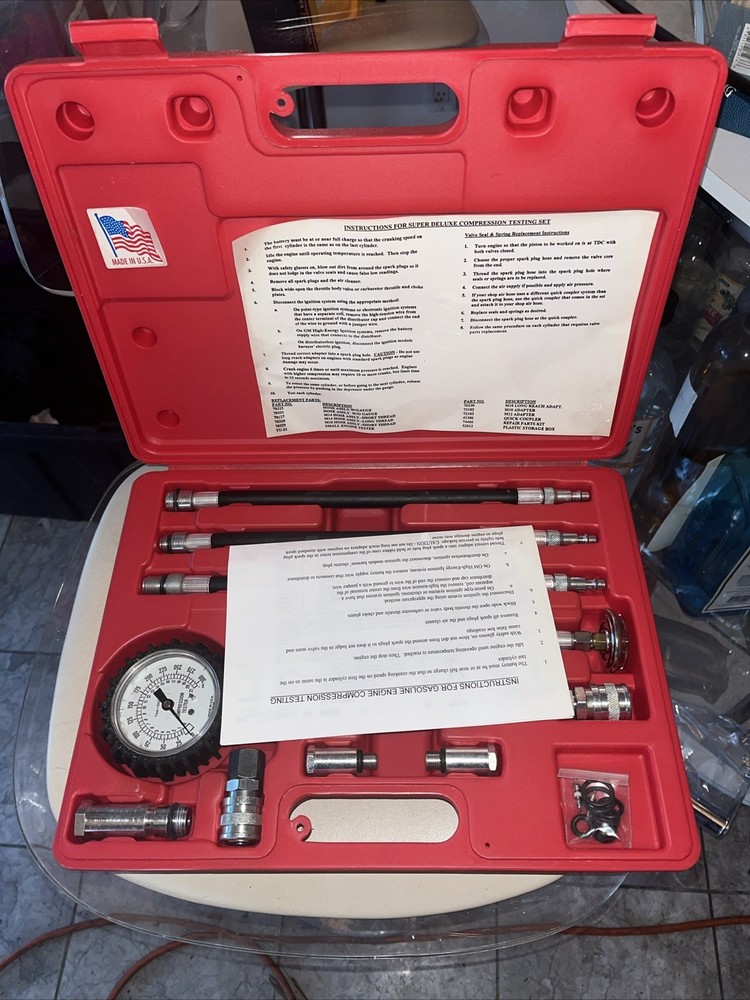 ATD-5638 ADT Tools Super Deluxe Compression Testing Kit With original Case