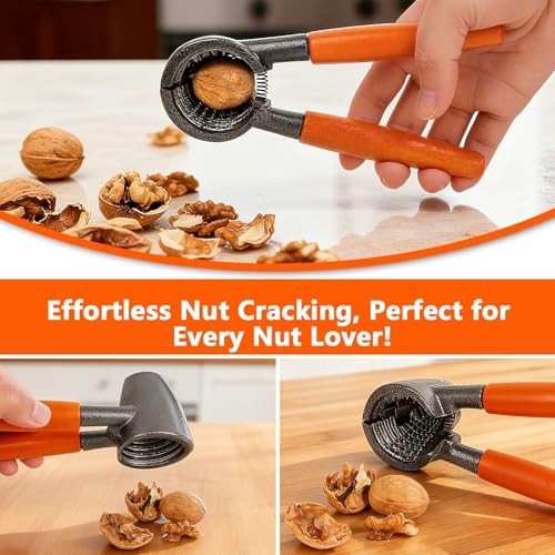 2Pack Nut Crackers Heavy Duty Nutcracker For Pecan Walnuts, Hazelnuts, Brazil