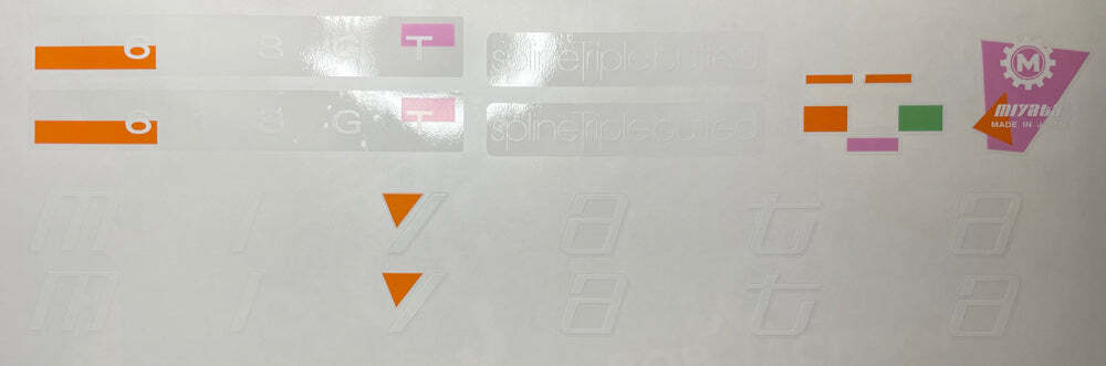 Miyata 618GT 1989 decal set