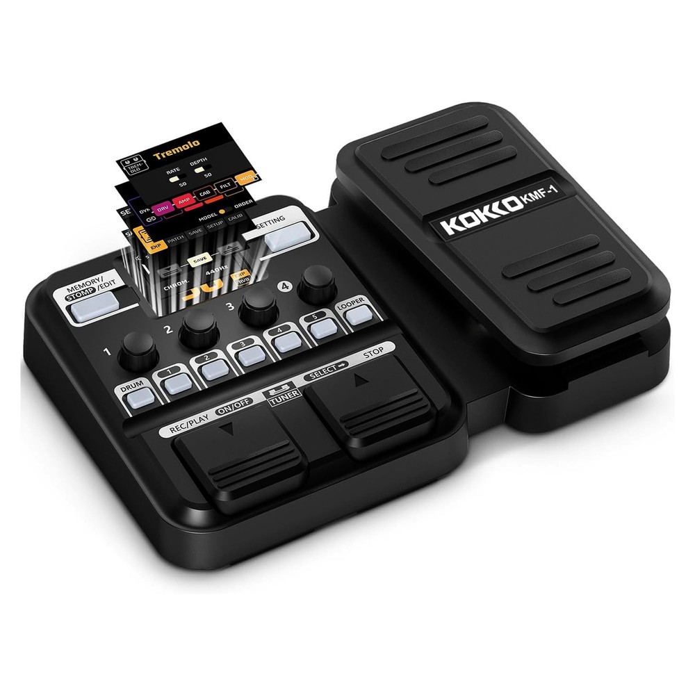 KMF-1 Multi Effects Guitar Pedal, 18 Amp/Cab Guitar Effects Processor with 77...