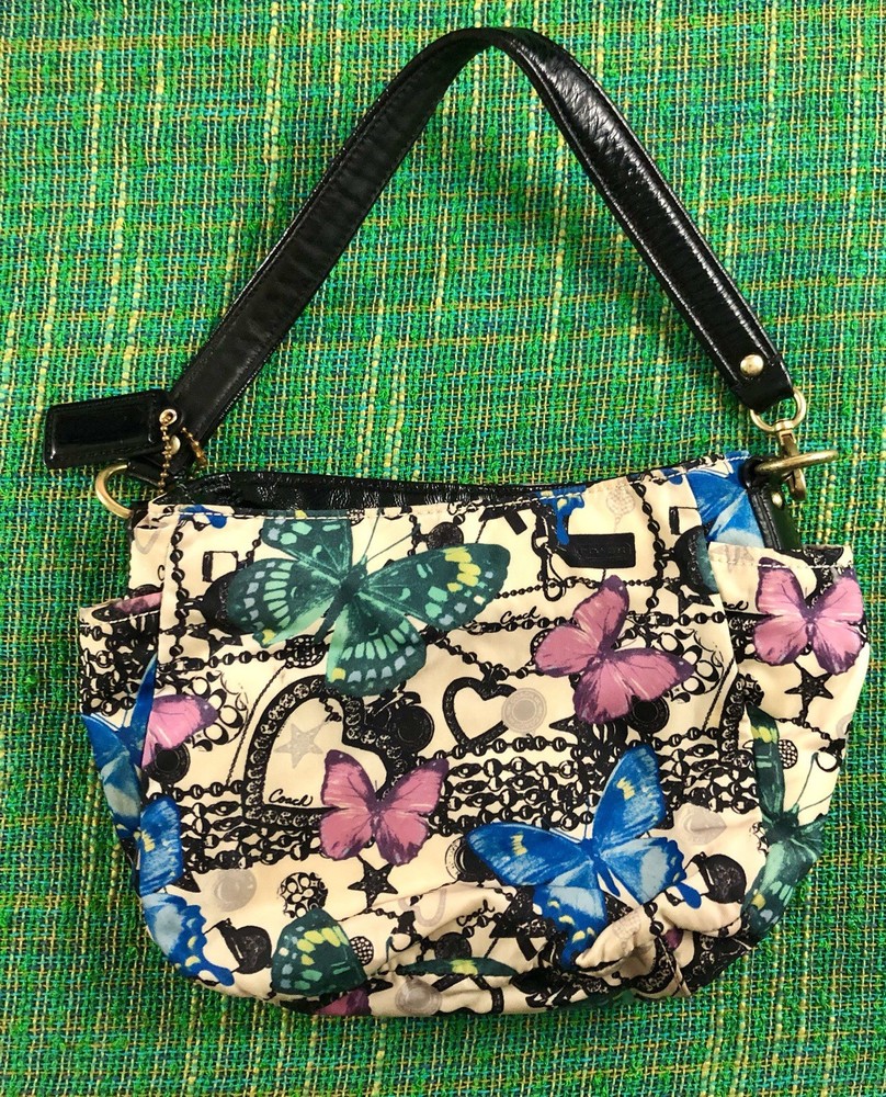 Coach Butterfly Print Purse Handbag