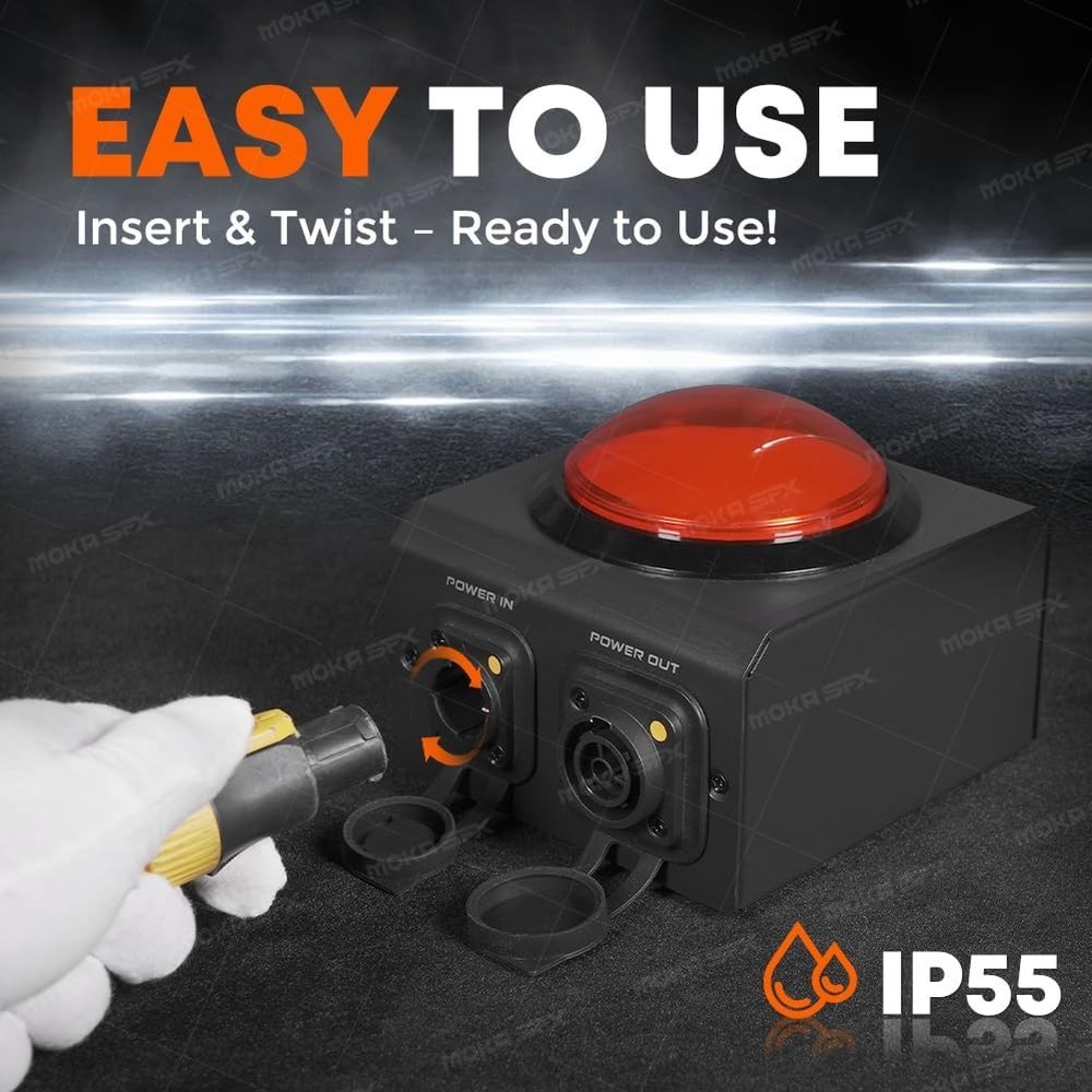 MOKA SFX Power Controller Red Button Mini Console Stage Effect Machine Portab