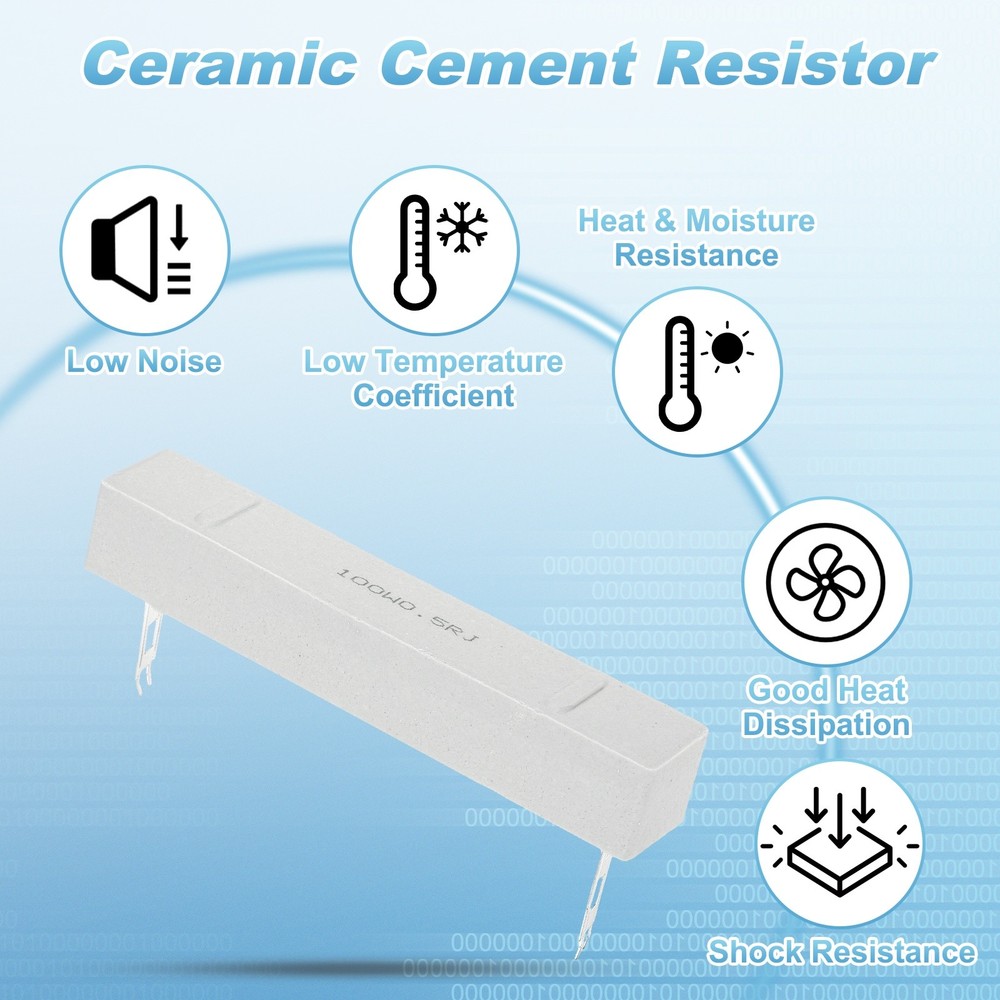 0.5 Ohm Ceramic Cement Resistor, 100W Wirewound Cement Resistor