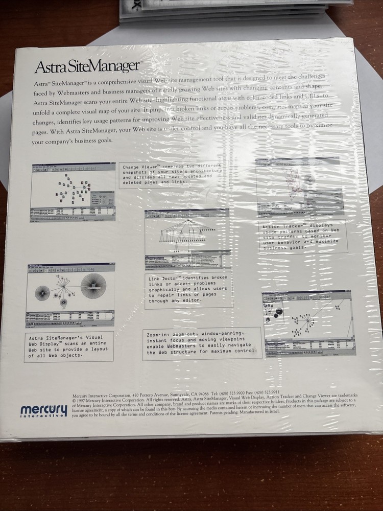 Mercury Interactive Astra SiteManager Website Management Tool Software NEW