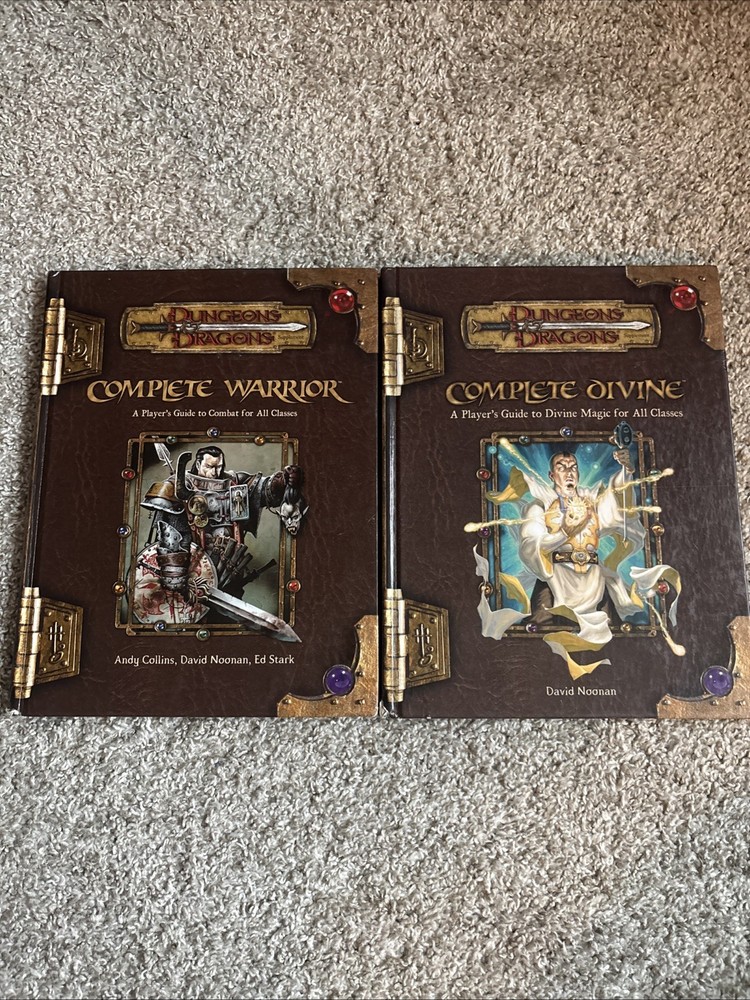 Dungeons & Dragons Supplement Complete Divine & Complete Warrior RPG Rulebook