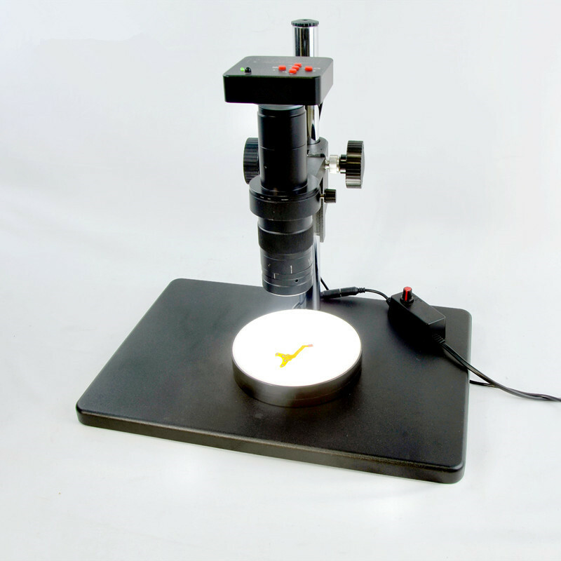 100V-240V Adjustable Brightness LED Ring Bottom Light Source Stereo Microscope