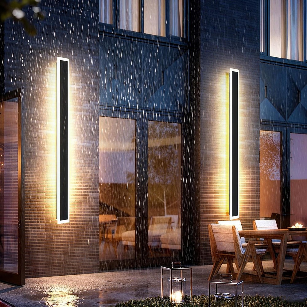 39 Inch Outdoor LED Wall Light 2 Pack Warm White