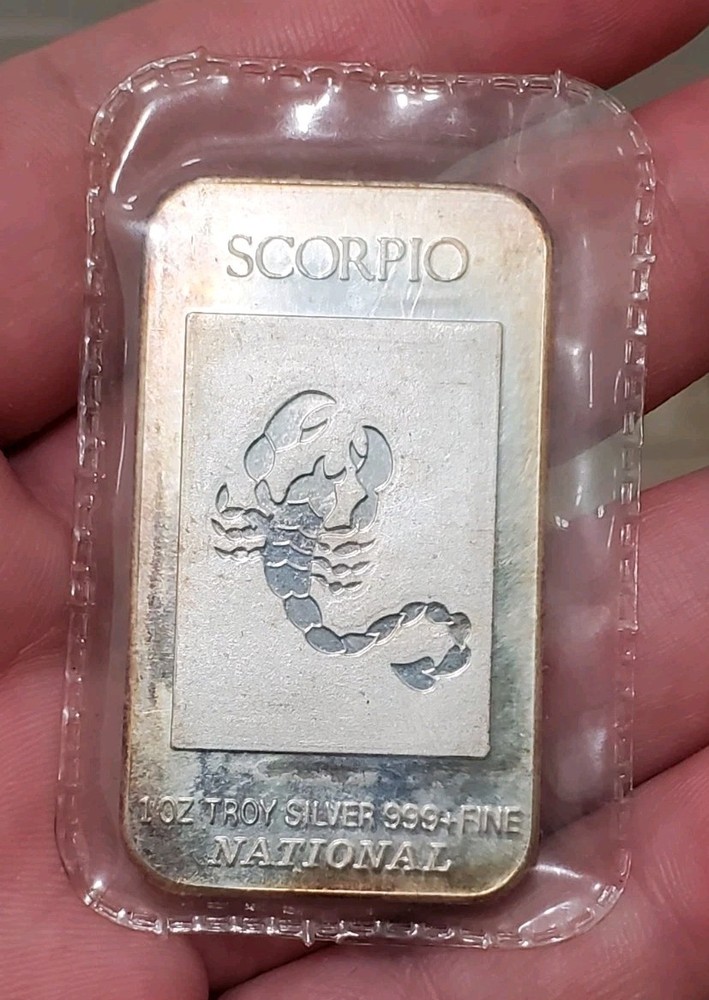 1 Oz Silver SCORPIO Sealed Bar.