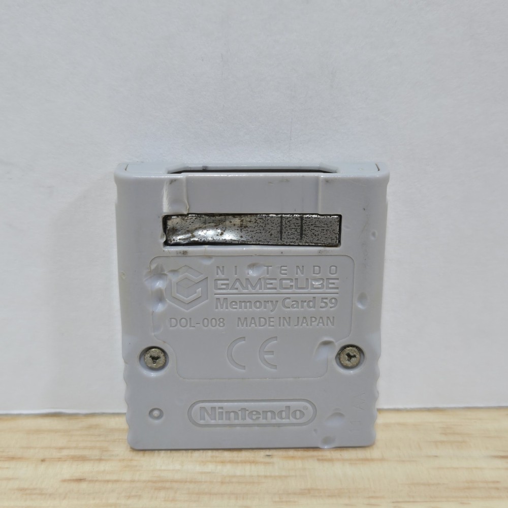 Official Nintendo GameCube Memory Card Authentic OEM Grey DOL-008