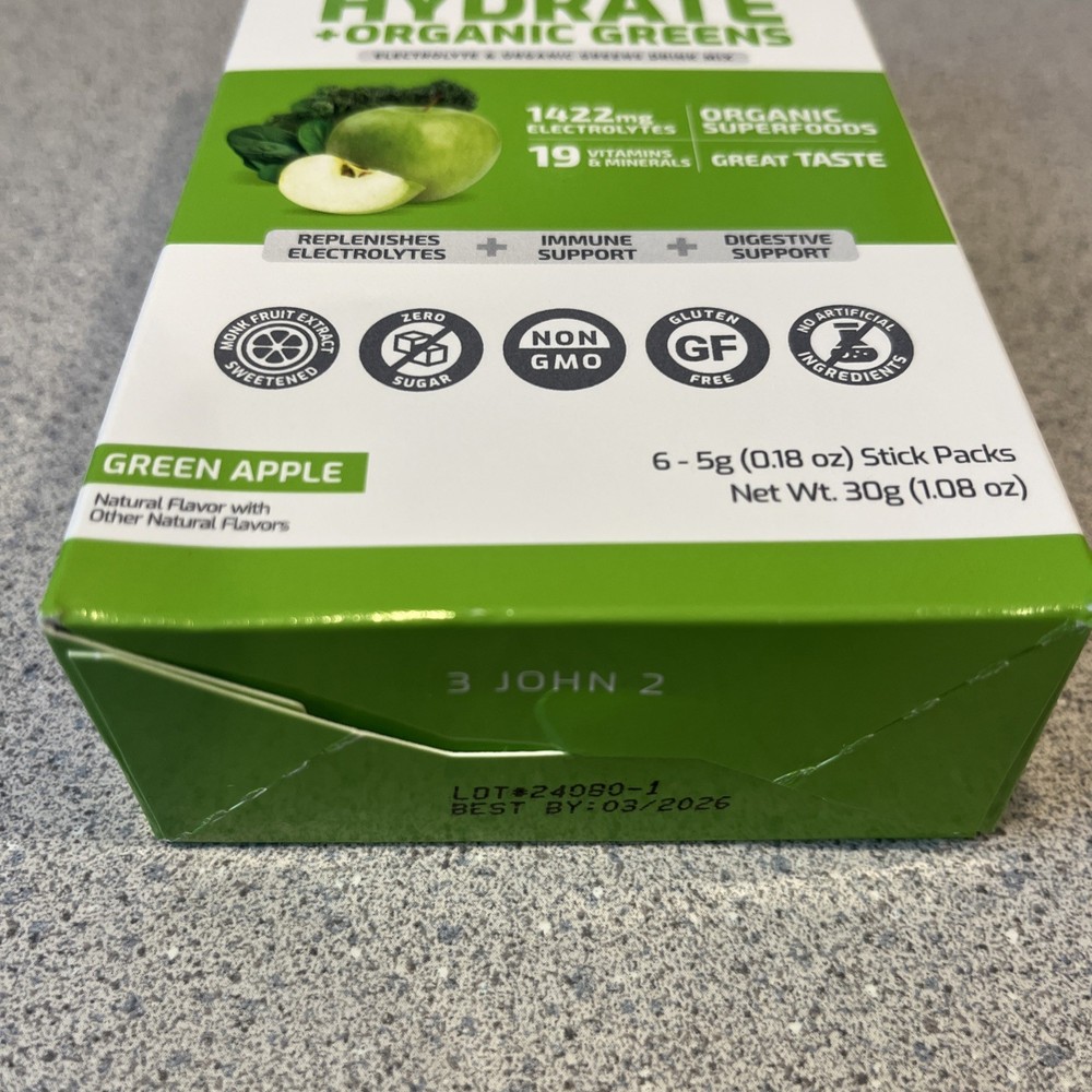 TruLabs Hydrate + Organic Greens-