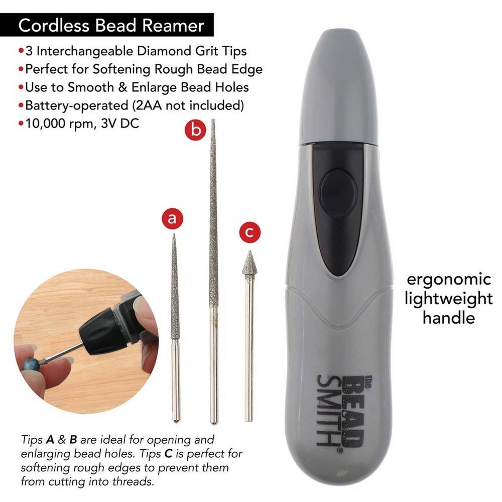 Diamond Tip Bead Reamer - Cordless Simplicity.