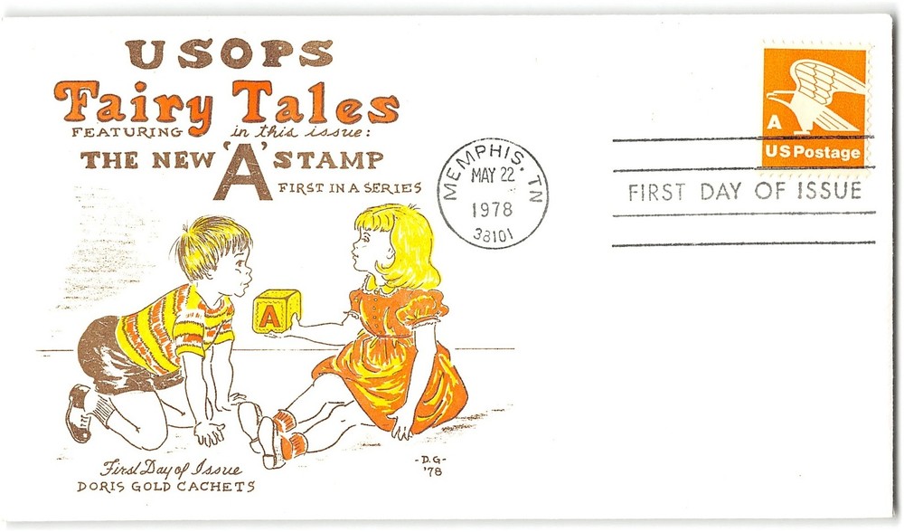 US #1735 FDC, 1978, Doris Gold Cachet