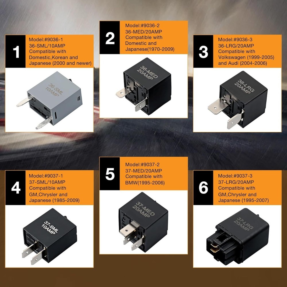 Relay Bypass Master Switch Kit Pack of 6 Relay Tester Switch Kit Scan Tool