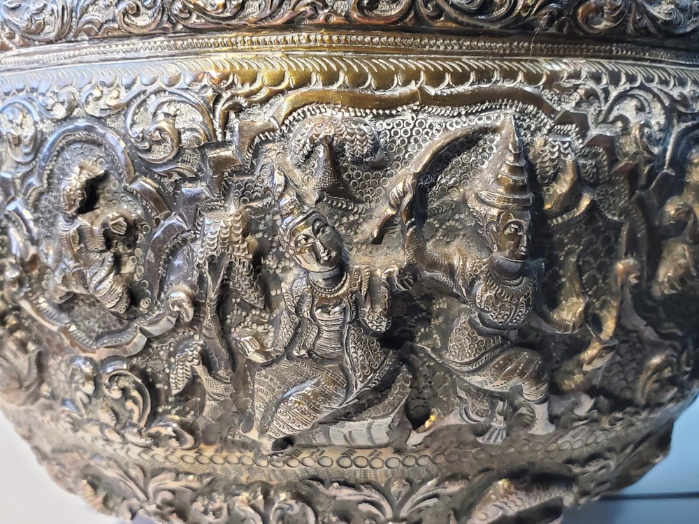 burmese silver bowl