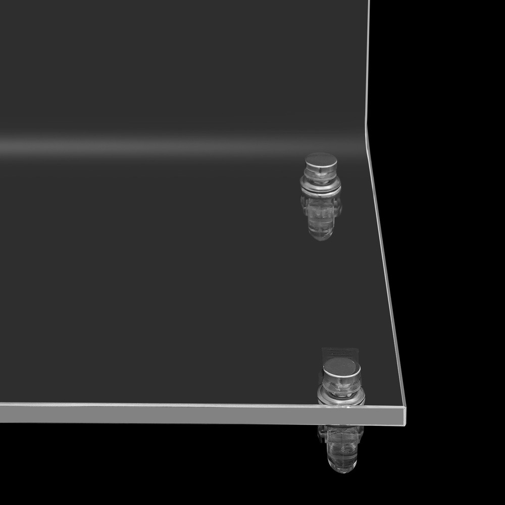 Modern C-shaped Side Table Acrylic End Table Couch Side Table, Bedside Table