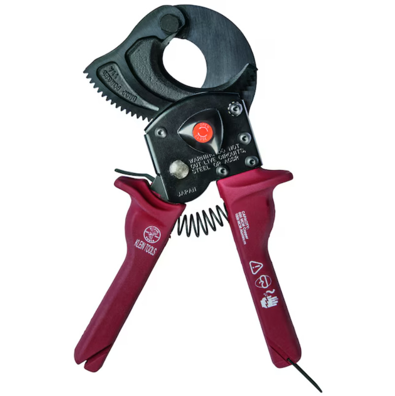 Klein Tools Ratcheting Cable Cutter Compact 1000 MCM Electrical New Box