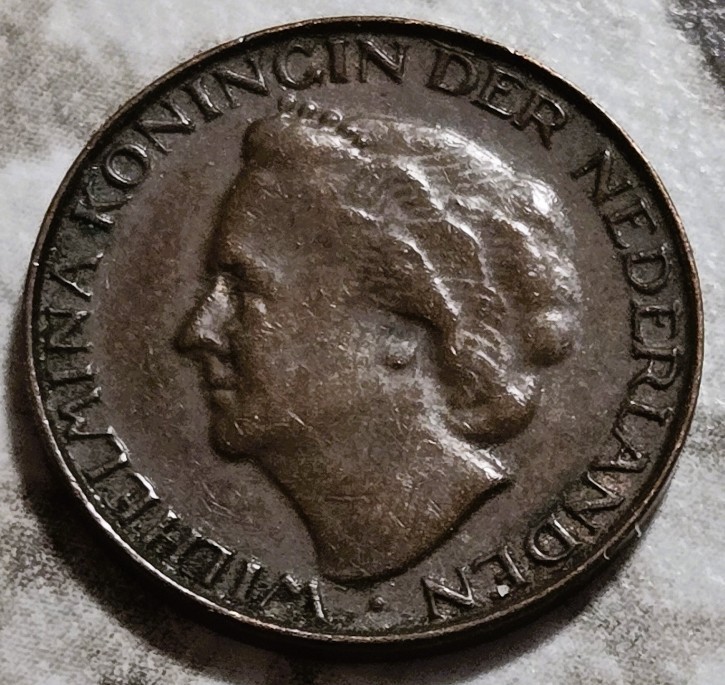 1948 Netherlands 1 Cent Coin BIN320