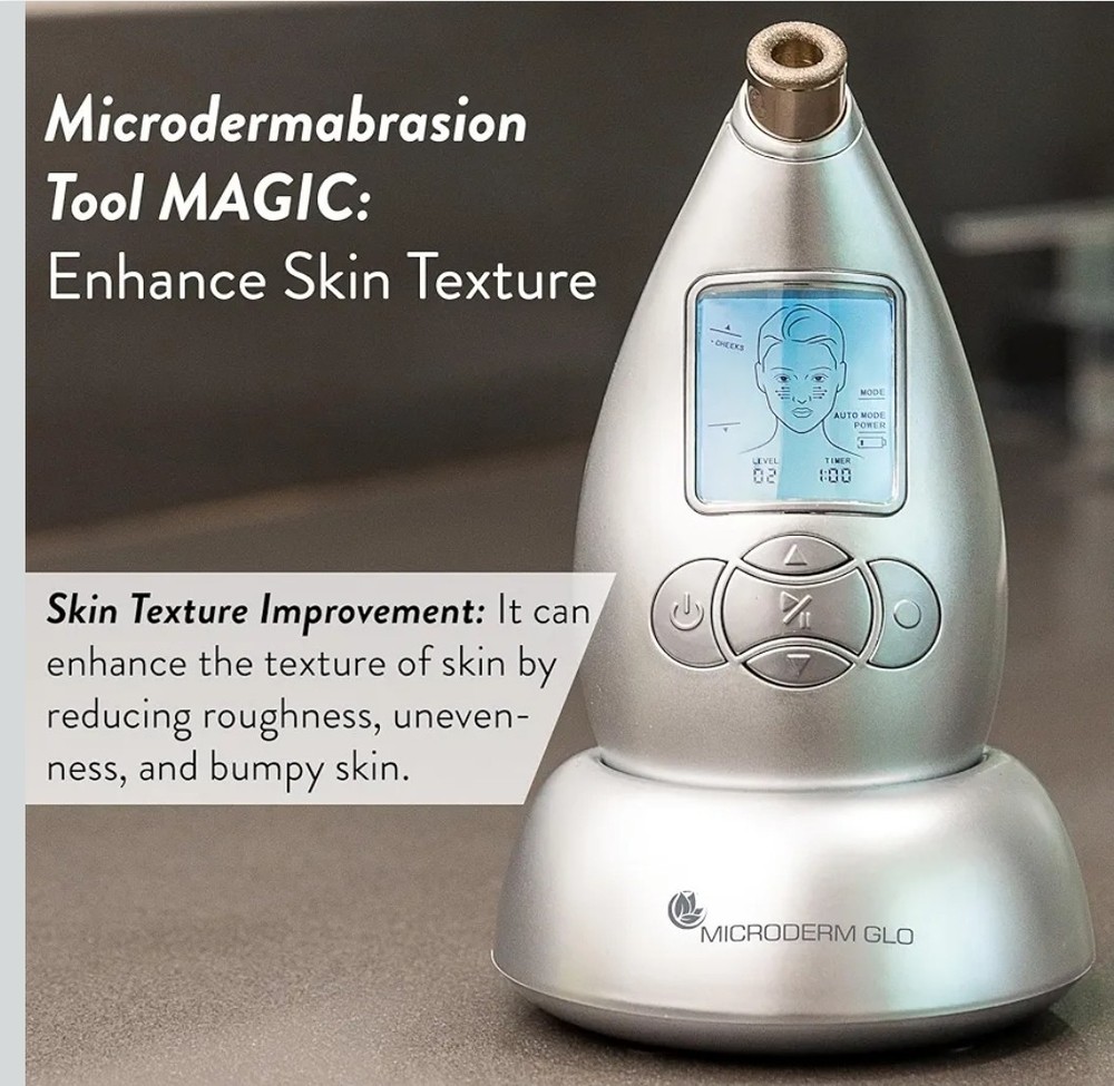 Microderm GLO Diamond Microdermabrasion Machine and Suction Tool New