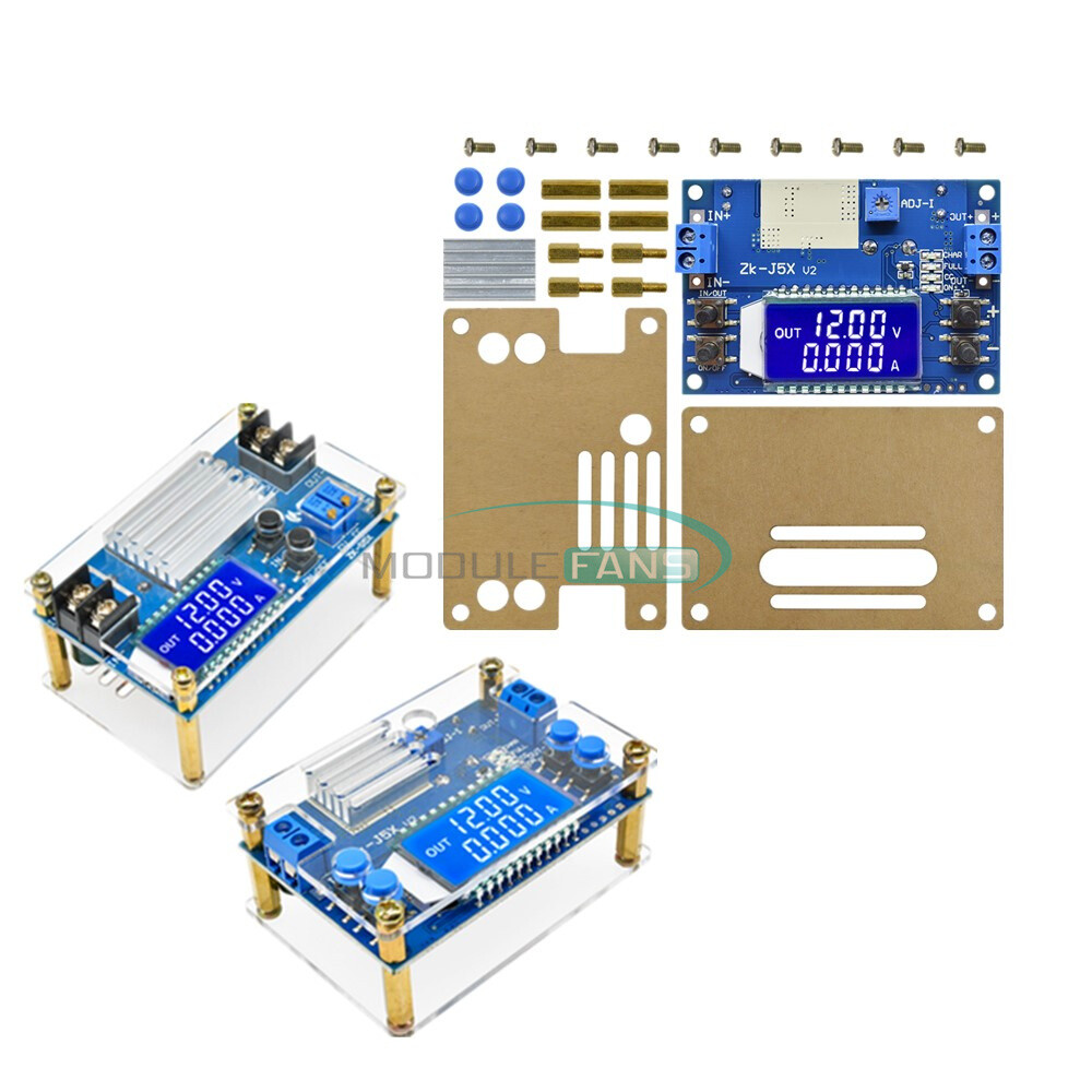 5A DC Boost Buck Down Constant Voltage Current Power Supply Module+Case