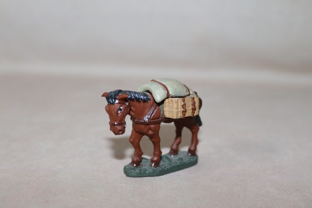 Lead Military Pack Horse Figure ~ Modern