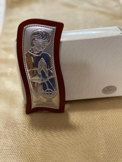 Communion Boy Icon--silver