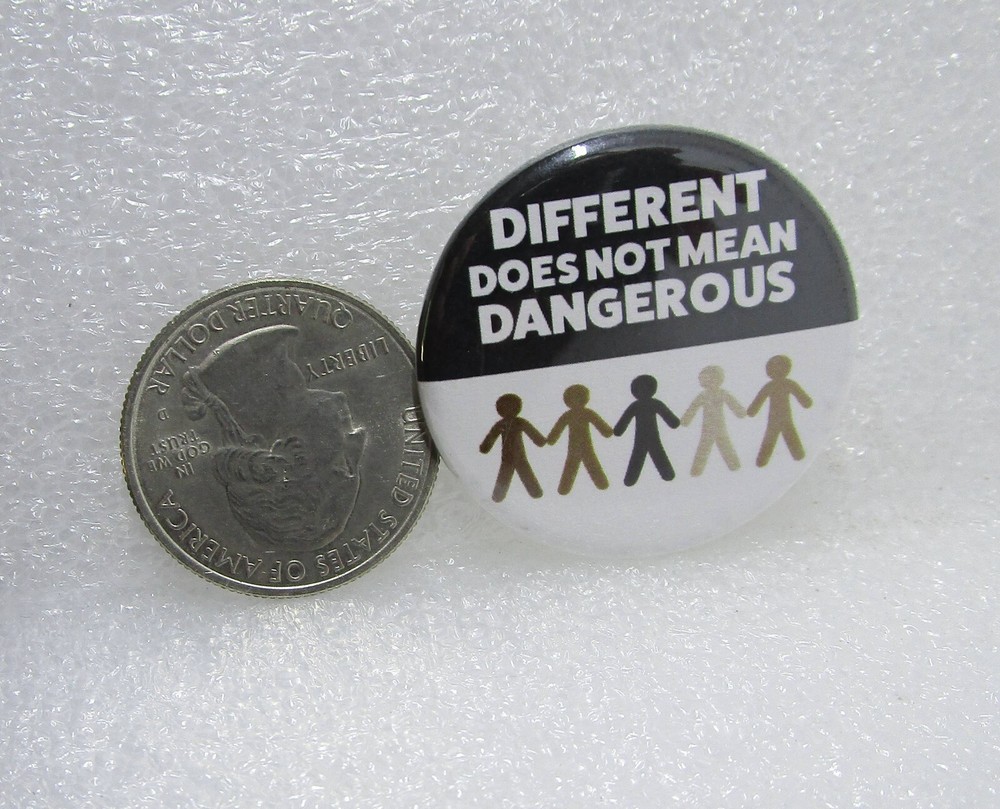 Different Does Not Mean Dangerous Button Pin