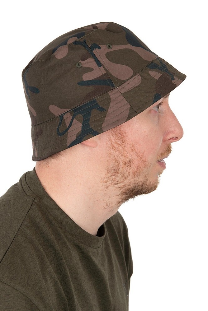 Fox Reversible Bucket Hat Khaki/Camo Fishing Hat