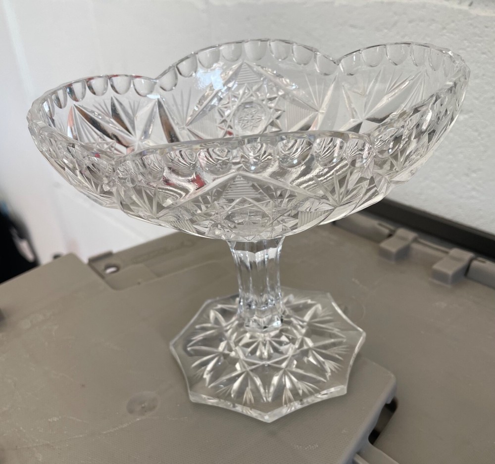 Vintage Crystal Vase Pre Owned