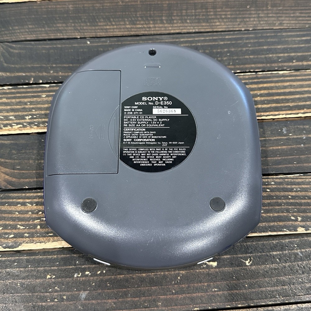 Sony Walkman ESP-MAX D-E350 Vintage Blue Tested Working