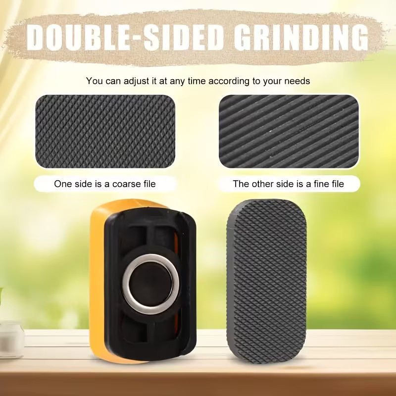 Denibbing File with Handheld Device, Double-Sided Grinding Mini Tools Car Paint