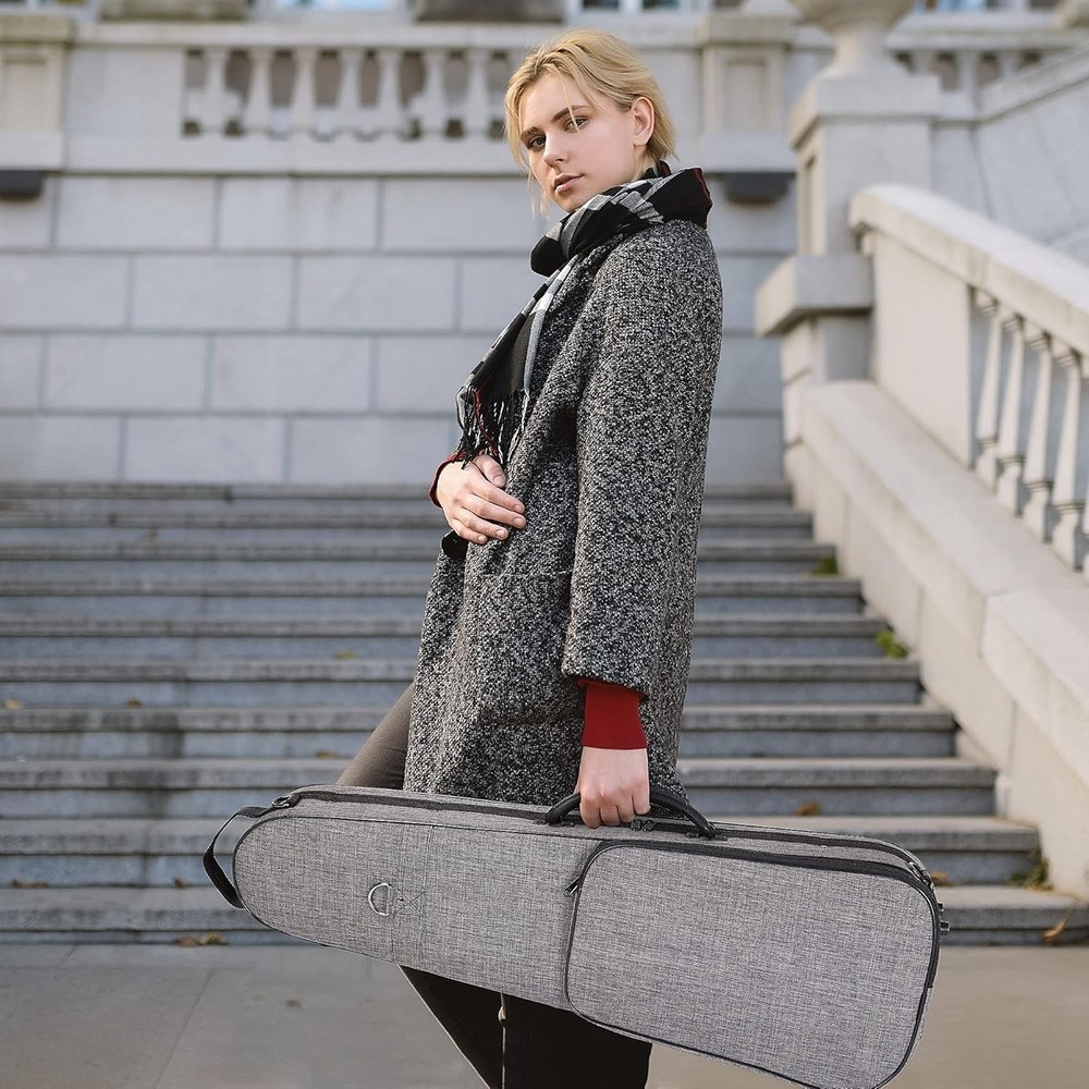 Aileen CSV502 Basic Professional 4/4 Full Size Violin Case Triangular Hard Shell