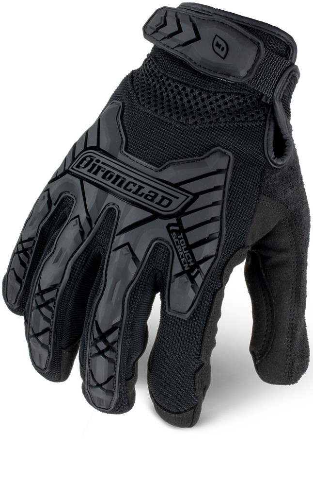 IronClad IEXT-IBLK Command Tactical Impact Black Gloves - Select Size