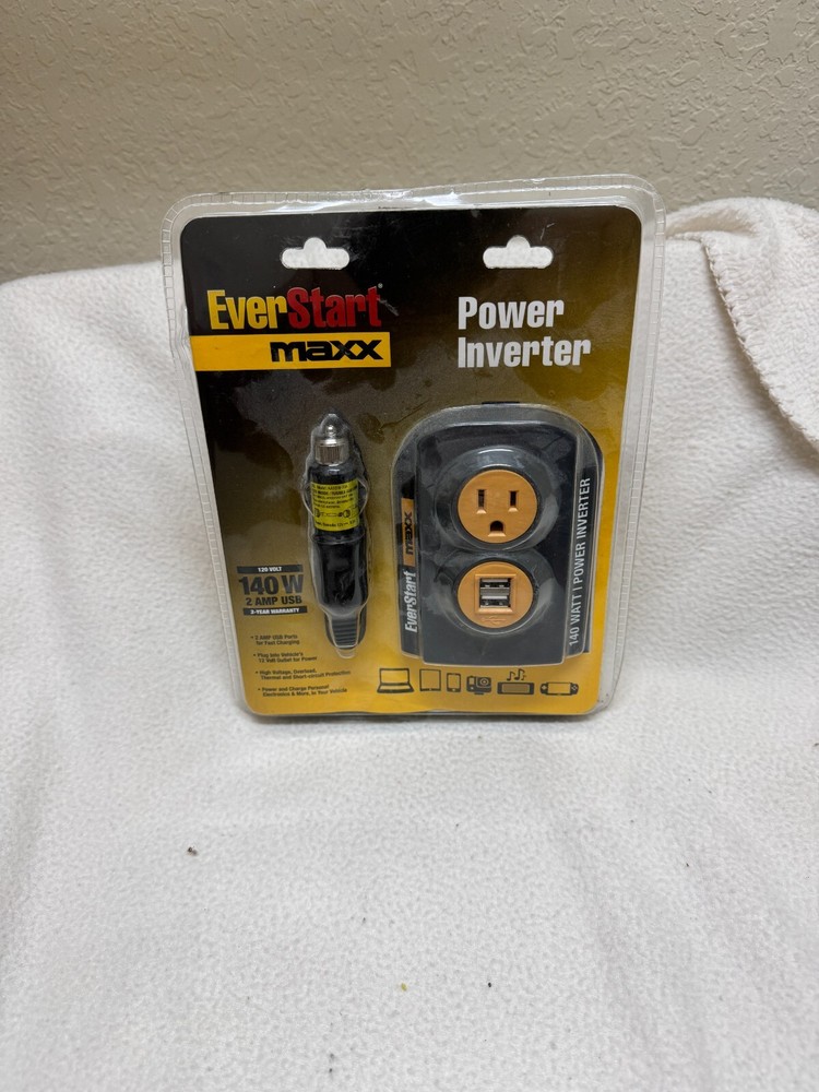 Everstart Maxx Power Inverter 140W - NEW IN BUBBLE PACK!!!