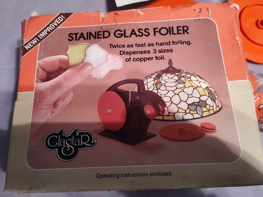 GLASTAR STAINED GLASS FOILER ORIGINAL BOX
