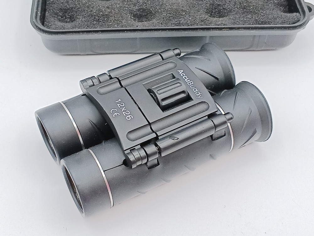 AccuBuddy Mini Binoculars 12 x 26 Plastic Protective Case