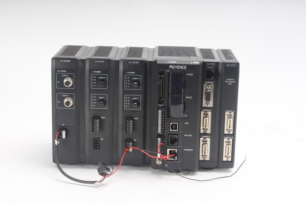 Keyence XG-7701 Multi-Camera Imaging System W/ CA-DC30E, CA-DC21E, XG-E700, More