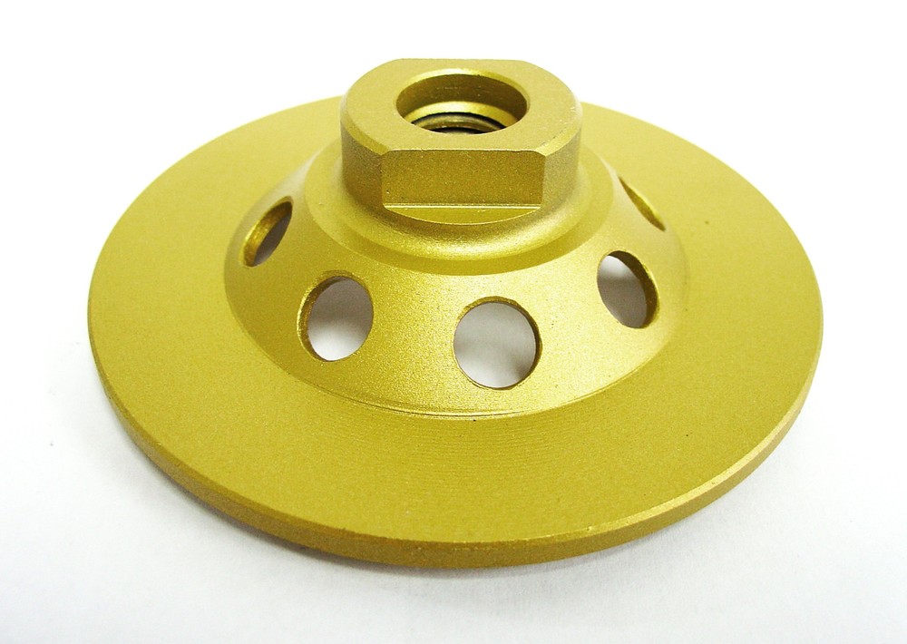 4” PCD Cup Wheel - Quarter Round 4-Segment with 5/8"-11 Arbor