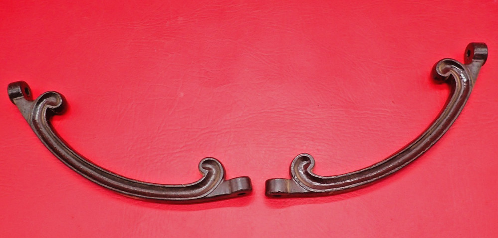 Antique Cast Iron Ornate Scroll Shelf / Table Brackets Victorian Architectural