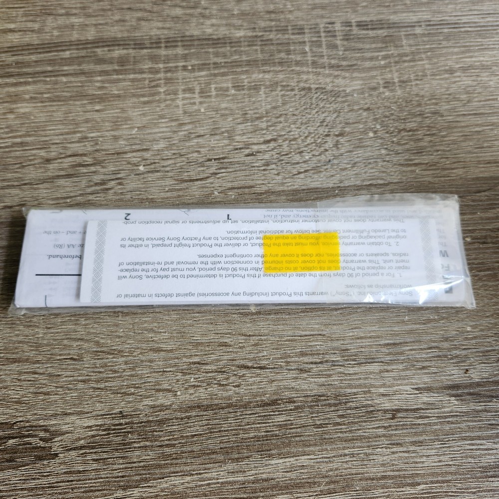Vintage Sony Remote Commander RM-V202 Instructions Manual