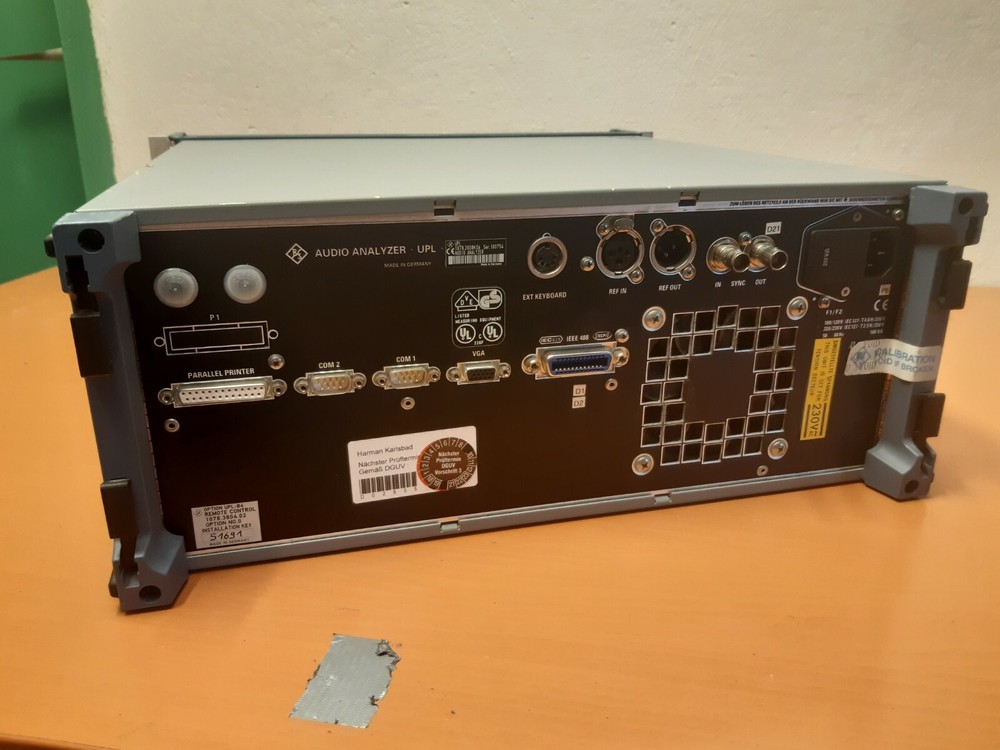 ROHDE & SCHWARZ UPL AUDIO ANALYZER DC 110 KHZ