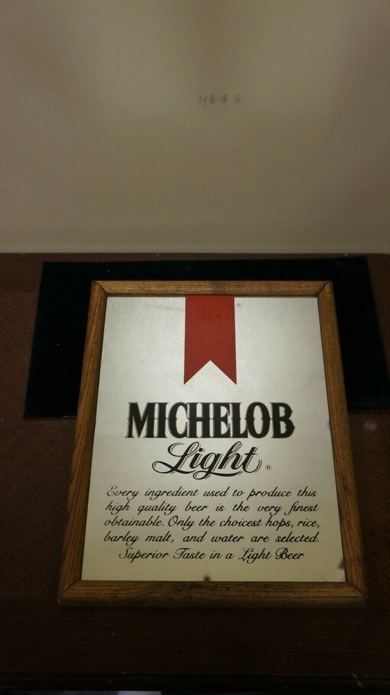 Michelob light mirror 10 x 13