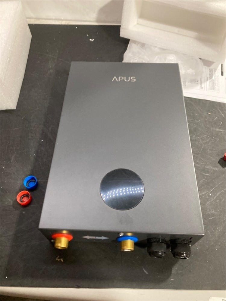 APUS 27kW Tankless Water Heater 240V 6.5GPM On Demand LED Gray