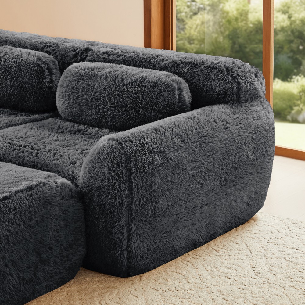 Modular Sectional Sofa Couches 32D High Density Sponge Required Ergonomic Design