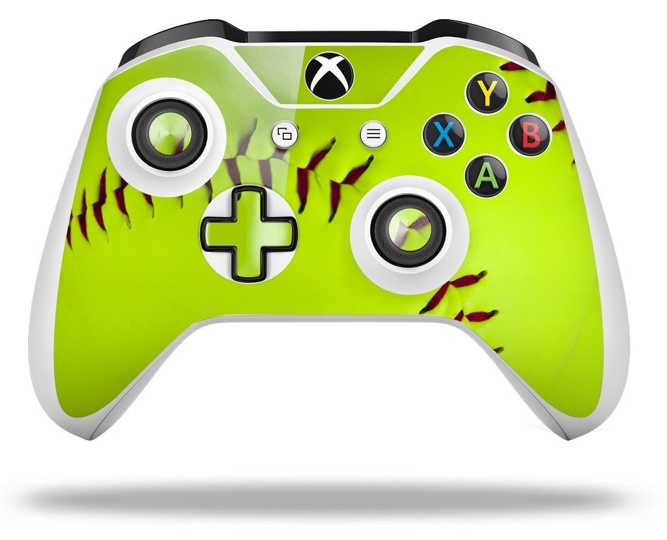 Skin for XBOX One S X Controller Softball Vinyl Decal