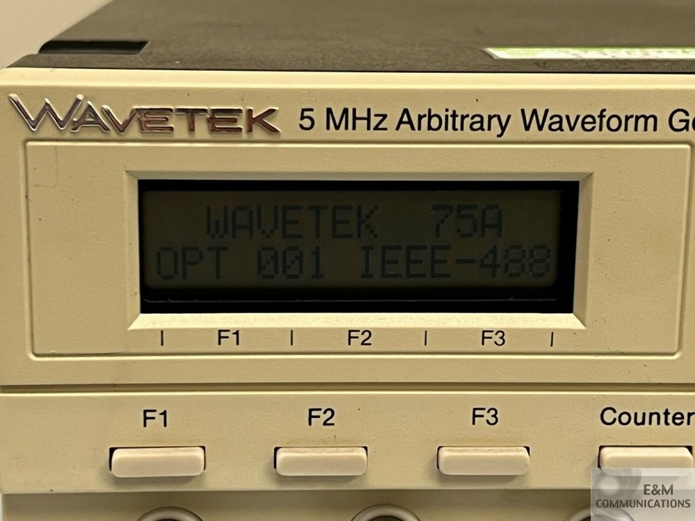 MODEL 75A WAVETEK 5 MHZ ARBITRARY WAVEFORM GENERATOR SERIAL # A92060368