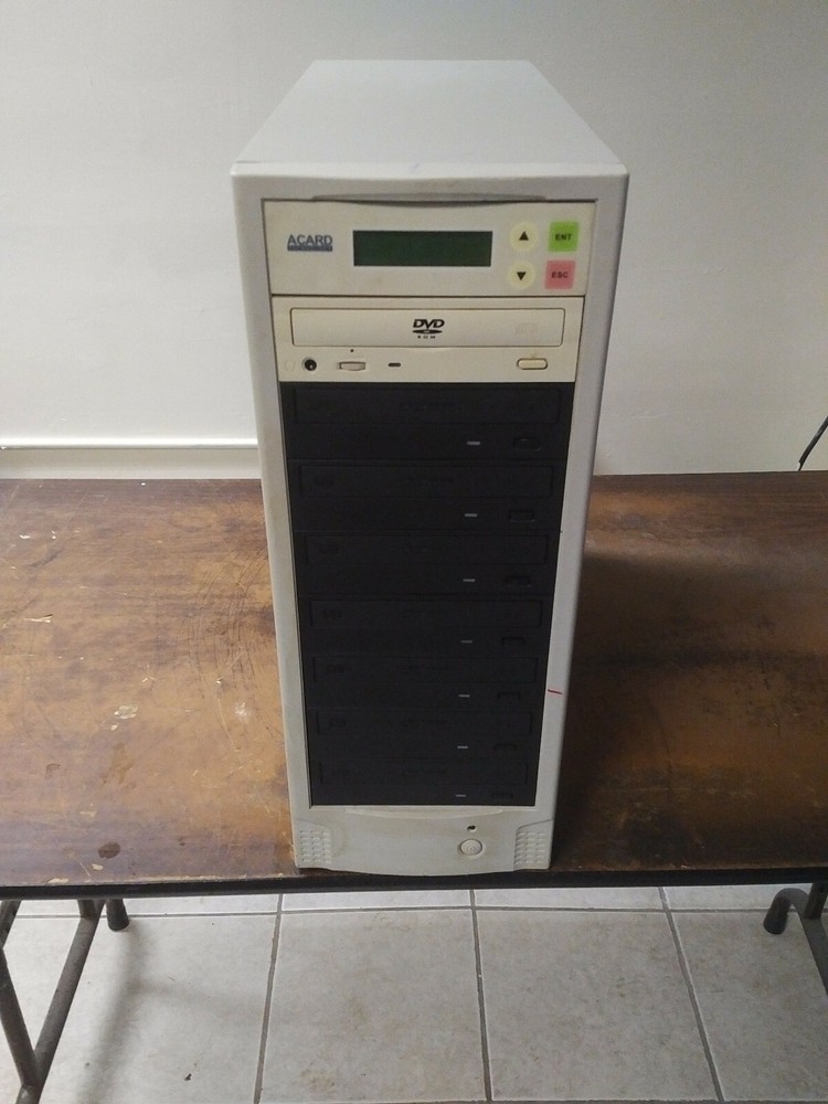 Acard Technology 1-7 M-Disc Burner CD DVD Duplicator Duplication Tower