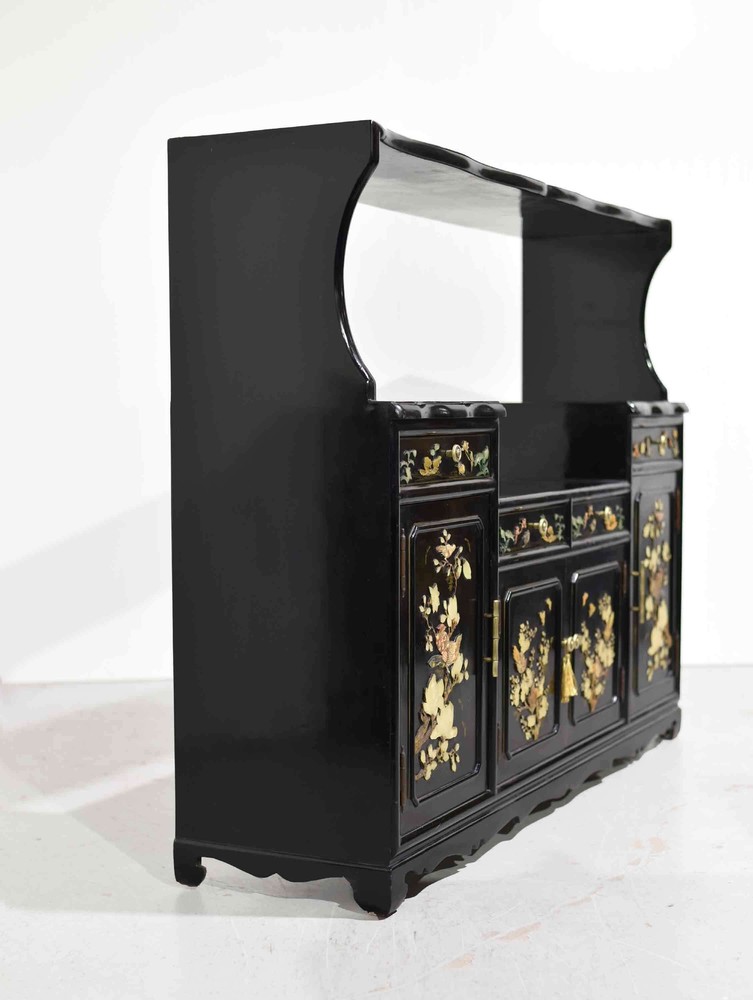 Mid Century Chinoiserie Sideboard Media Unit