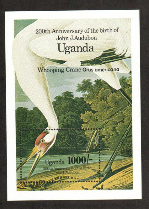 Uganda Stamp 473  - Audubon birds